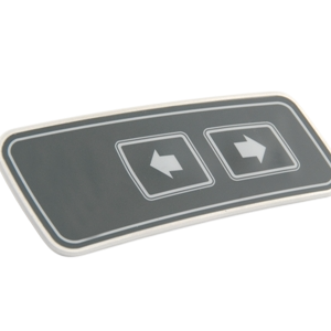 Tastierino 2 tasti con supporto alluminio TST1351